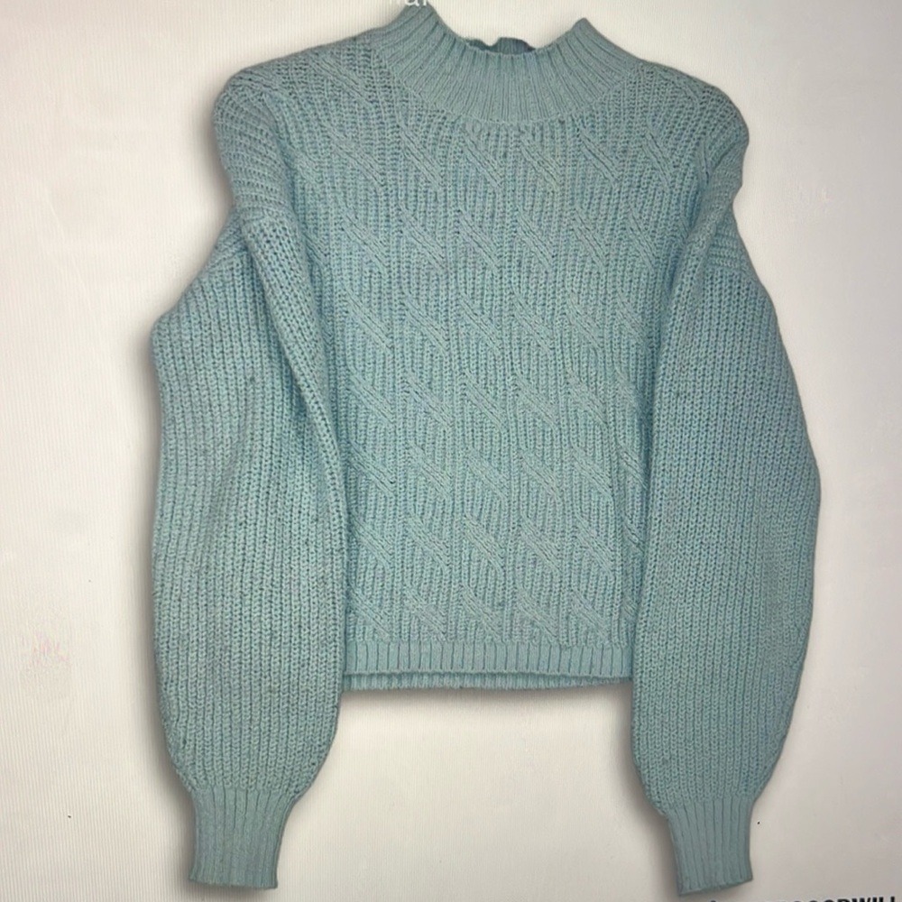 Medium J. Crew light blue pullover sweater